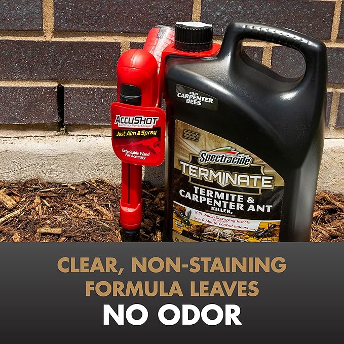 Spectracide Terminate Termite And Carpenter Ant Killer 1.33 Gallons, Includes AccuShot Sprayer