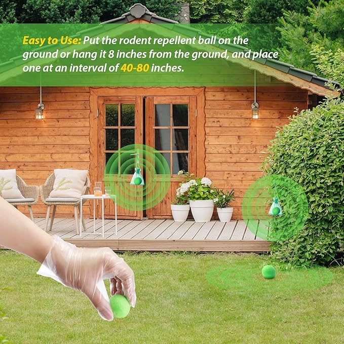 MAGIC CAT Rodent Repellent 20 Pack, Natural Peppermint Oil to Repel Mice & Rats for House Pet Family Safe, Rat Deterrent Mouse Stopper for Closet Garage Boat Car RV Truck Indoor Outdoor Rodent Control