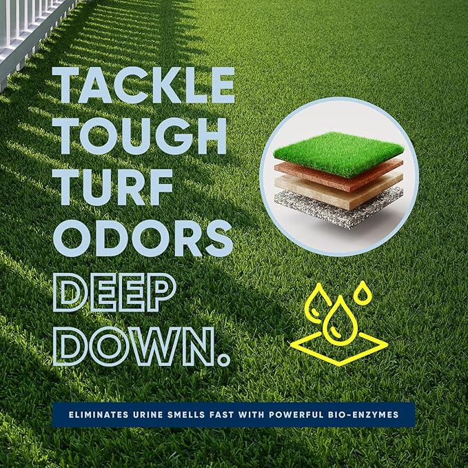 Eco Strong Outdoor Odor Eliminator Outside Dog Urine Enzyme Cleaner Powerful Pet, Cat, Animal Scent Deodorizer | Professional Strength for Yard, Turf, Kennels, Patios, Decks (160 oz Bundle w Sprayer)