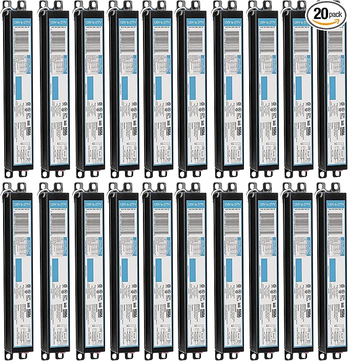 OHLECTRIC (20-Pack) Replacement for ICN-3P32-SC - 1, 2 &3 Lamps T8 Fluorescent Electronic Ballast |32W Rated Lamp Power, 120/277 Volt |Energy-Efficient Instant Start Operation