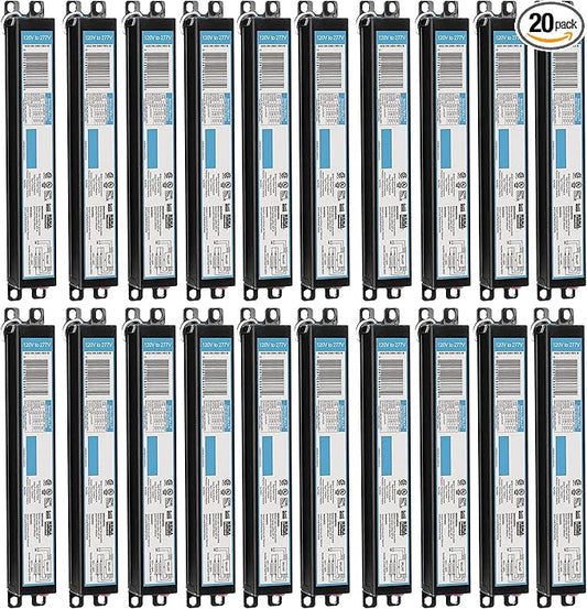 OHLECTRIC (20-Pack) Replacement for ICN-3P32-SC - 1, 2 &3 Lamps T8 Fluorescent Electronic Ballast |32W Rated Lamp Power, 120/277 Volt |Energy-Efficient Instant Start Operation