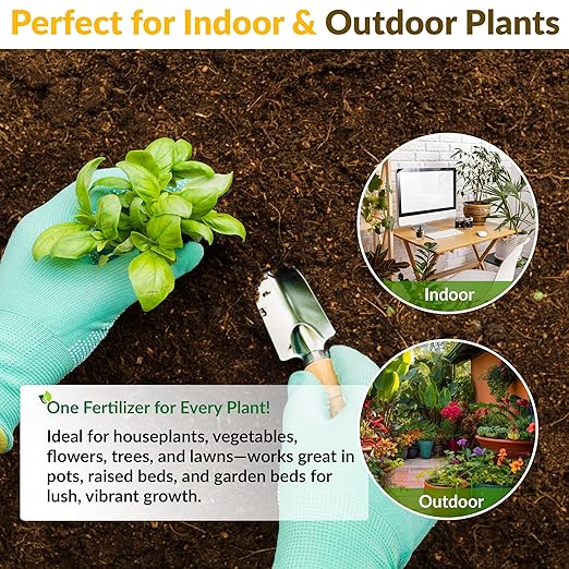 Organic Earthworm Casting All-Natural Fertilizer for Indoor and Outdoor Planting, Enhances Root and Overall Health, Revitalizes Soil with Health Microbes, 25 lbs