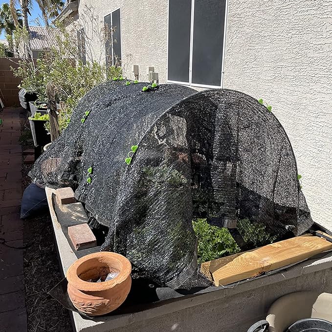 Greenhouse Hoops Grow Tunnel, 10 Sets of 7FT Garden Hoops for Raised Beds, Rust-Proof Fiberglass Frame for Garden Netting, Greenhouse Kit, Plant Shade Cloth, Plant Row Cover, 50 pcs