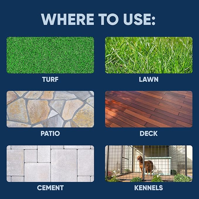 Outdoor Odor Eliminator | Outside Dog Urine Enzyme Cleaner – Powerful Pet, Cat, Animal Scent Deodorizer | Professional Strength for Yard, Turf, Kennels, Patios, Decks (32oz)