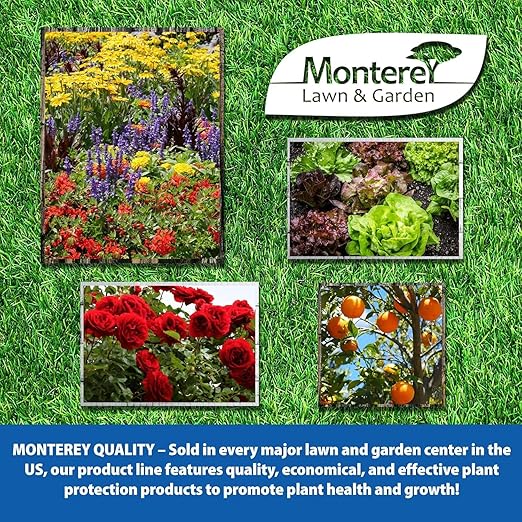 Monterey Bug Buster-O Organic Insecticide for use on Garden Plants, 1 Pint