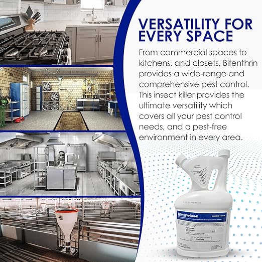 Insecticide (1 Gal) - Roach Killer Indoor Infestation, Termite Treatment, Ant Control & Wasp Spray - Home Defense Pest Control, Residential, Commercial, and Industrial Use