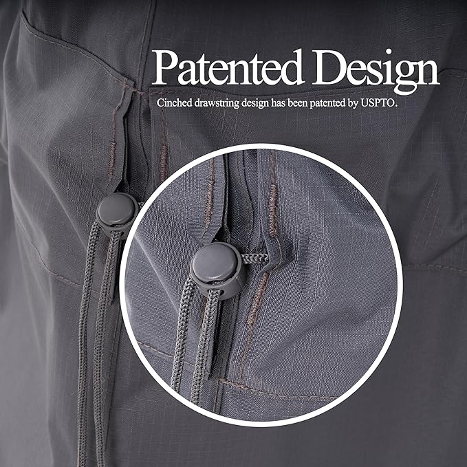 Patio Chair Cover, Outdoor Lounge Cover, Heavy Duty, Waterproof Lawn Chair Covers, 43W x 42D x 42H, Grey, 2-Pack