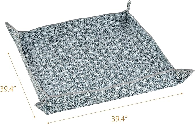 Heavy-Duty Waterproof – Indoor Plant Transplanting & Mess Control Mat, Thick Succulent Potting Tray for Soil Change, Spill-Proof Gardening & Pet Grooming Mat (L - 39.4" X 39.4")