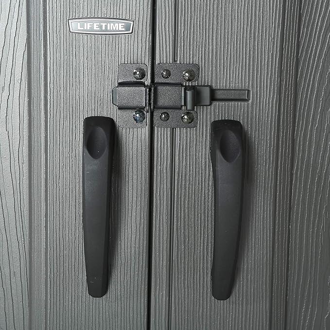 Lifetime 60202 8 x 10 Ft. Outdoor Storage Shed, Gray