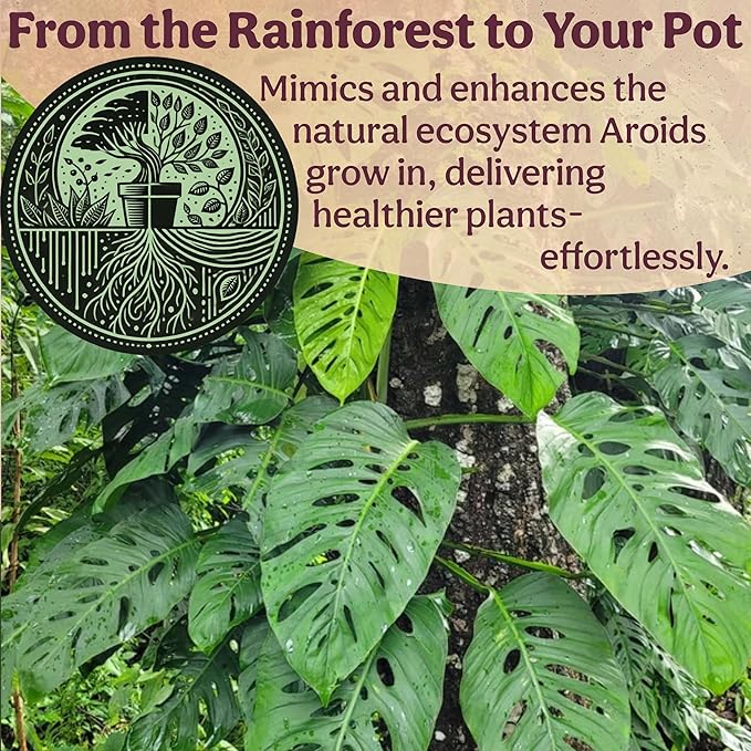 Craft Aroid Potting Mix- Elite Alocasia, Philodendron, Monstera Soil Mix, Chunky, Well Draining Potting Soil for Indoor Plants, All Tropical Plants & Houseplants, Synthetic & Peat Free 2QT