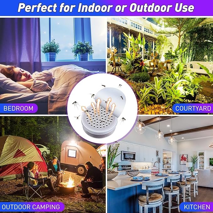 Qualirey 8 Pack Mosquito Attractant Refill for Bug Zappers, 60-Day Lasting Lure for Mosquito Traps, High Catch Rate Fly Insect Bait, Compatible with DynaTrap and Most Indoor/Outdoor Traps