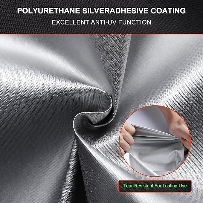 Himal Outdoors Snow Blower Cover-600D Heavy Duty Polyester,Waterproof,UV Protection,Universal Size for Most Electric Two Stage Snow Blowers 58" L x 33" W x 52" H(XL)