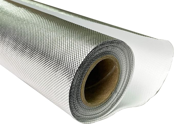 TEXALAN(R) Mylar Film Roll Diamond Film Foil Roll Highly Reflective for Grow Room 6 Mil 4X25FT