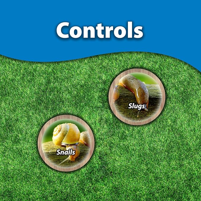 Monterey Sluggo Snail & Slug Killer Bundled with Measuring Spoon - OMRI Listed for Organic Gardening - Wildlife and Pet Friendly - 10 Lb Bottle