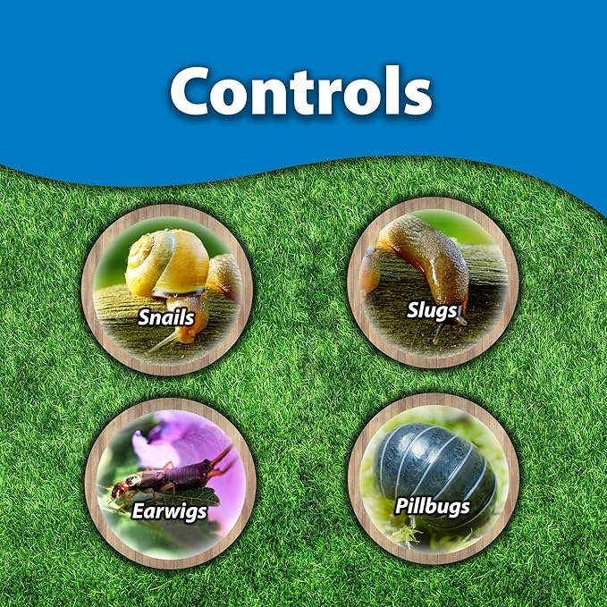 Monterey Sluggo Plus Bundled with Measuring Spoon - Snail & Slug Killer, Plus Controls Other Insects, OMRI Listed for Organic Gardening - 5 lb jug