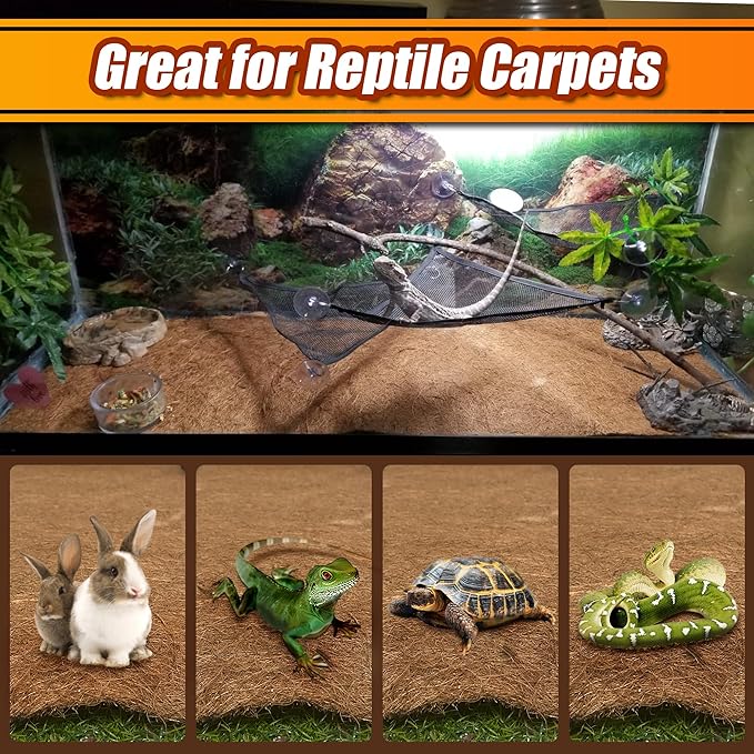 Coco Liner Roll, 16 x 40 Inch Coconut Fiber Liners for Planter Window Box Flower Basket, Natural Coco Coir Sheet Coco Mats for Animal Pet Pad, Reptile Carpet, Garden Decoration