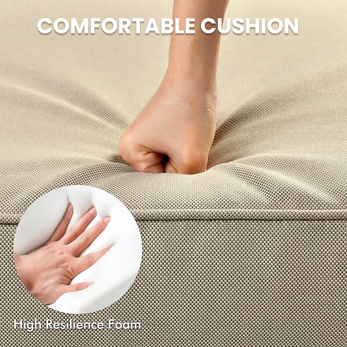 Outdoor Sectional Patio Furniture Set with Fire Pit Table and Glowing Table,8 Pieces Wicker Conversation Sets L Shaped Couch Out Door Sofa Set Outside Furniture for Garden Deck Yard,Beige