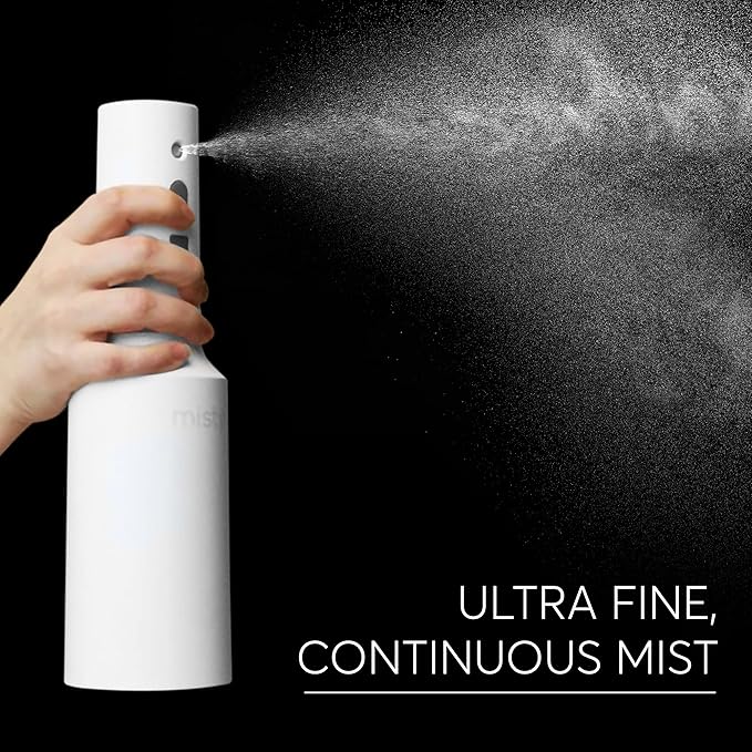Automatic Electric Spray Bottle Mister - Continuous Rechargeable Battery Sprayer for Misting Plants, Household Cleaning, Hairstyling (25 oz)