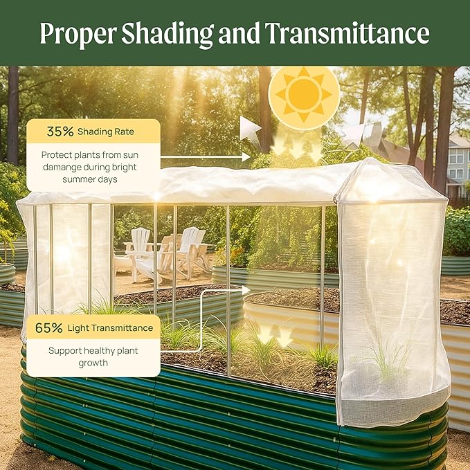 Vego garden Cover System for 2.0' x 5.0' (4 in 1) Garden Bed