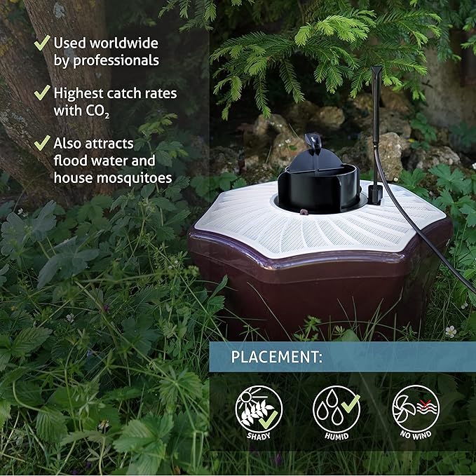 Biogents Mosquitaire Outdoor Mosquito Trap with CO₂ Booster & Sweetscent Lure | Eco-Friendly, Pesticide-Free, Pet-Safe Repellent Alternative | Electric Catcher for Comprehensive Mosquito Control