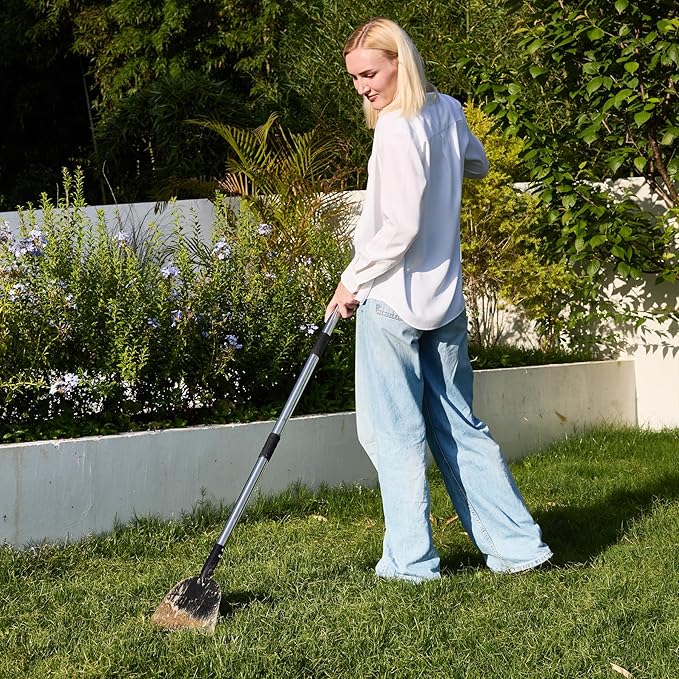 Yocada Snow Shovel ice Scraper Tool 66.3 inch Tall Long Handle Heavy Duty Snow Ice Remover Scraper Weed Removal Tool for Driveway Walkway Road Outdoor Garden Lawn