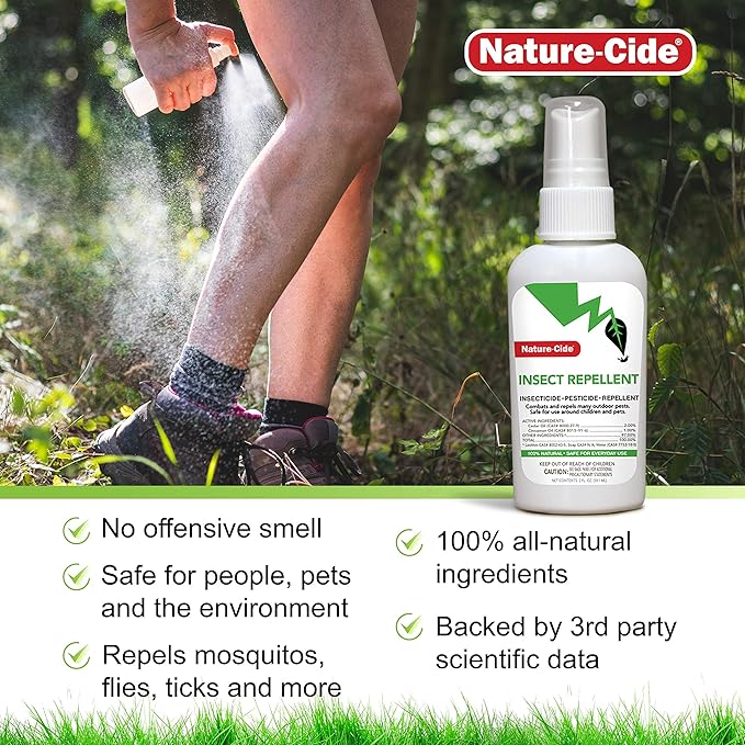 Nature-Cide Insect Repellent. Combats and Repels Many Outdoor Pests. Safe for Use Around Children and Pets (2 oz.)