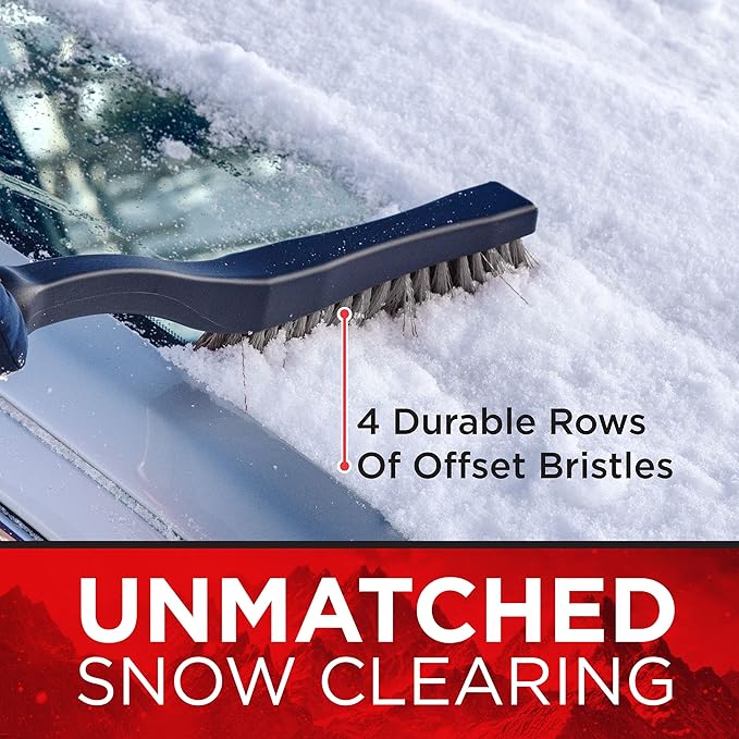 Mallory 535 Cool-Force 25” Snowbrush with Ice Scraper for Car, 1 Pack