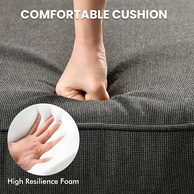 Outdoor Sectional Patio Furniture Set with Fire Pit Table and Glowing Table,8 Pieces Wicker Conversation Sets L Shaped Couch Out Door Sofa Set Outside Furniture for Garden Deck Yard,Black