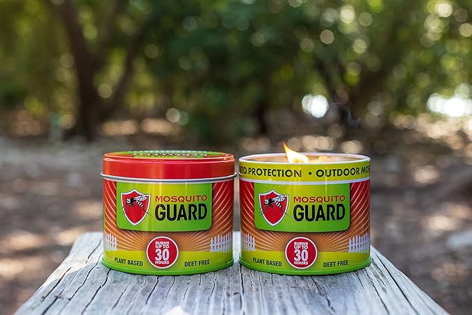 Mosquito Guard 12oz Mosquito Repellent Outdoor Patio Candle - Burns 35 Hours - Citronella Candles Outdoor Mosquito Repellent Indoors - Natural Mosquito Candles for Outside - Bug Repellent Candle