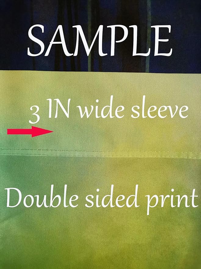 Fantasy Forest Colorful Ghosts Halloween Moon and Stars House Flag 28" x 40" Double Sided Polyester Welcome Large Yard Garden Flag Banners for Patio Lawn Home Outdoor Decor