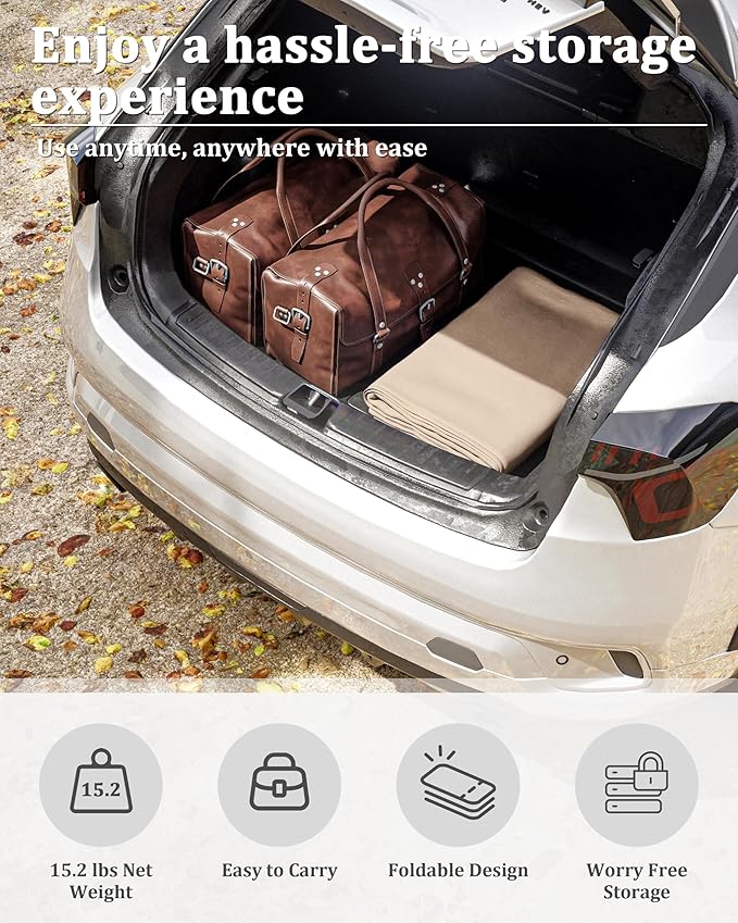 Carport Canopy Replacement Cover 12x20 Heavy Duty Outdoor Portable Car Canopy Oxford Waterproof UV & Tear Resistant Garage Canopy with Ball Bungees (Frame is Not Included)