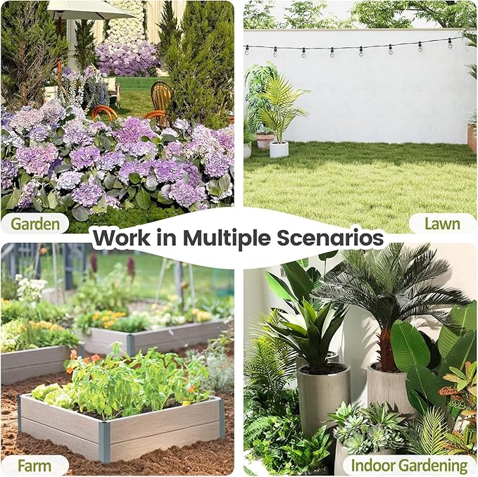 2 Pcs Garden Tool Set, Heavy Duty 2 in 1 Garden Hoe and V-Shaped Garden Trowel, Durable Gardening Hand Tools for Weeding, Loosening Soil, Transplanting