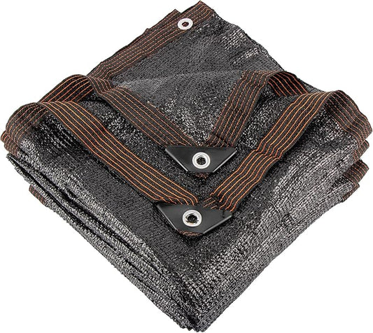 70% 10 X 20 FT Black Shade Cloth, Outdoor Sunblock Shade Cloth with Grommets, Durable Sun Shade Netting Shading Antifreezing for Patio, Garden, Plants Cover, Greenhouse, Barns, Dog Kennel