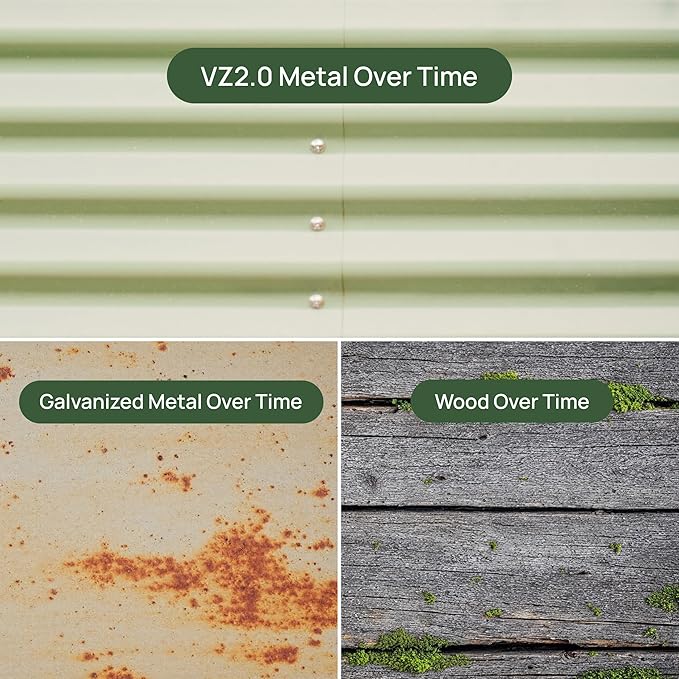 Rolling Elevated Raised Garden Bed-V Series, 2' x 8' Garden Beds with Legs & Storage Rack for Patio & Porch, 1400 Lbs Weight Capacity, Outdoor Planter Box for Vegetables Flower Herbs, Modern Gray