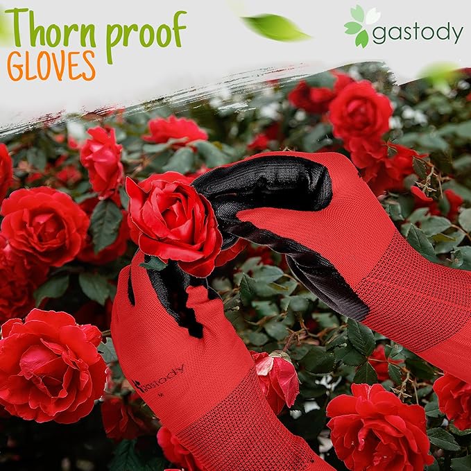 Gastody™ Long Sleeve Gardening Gloves Women and Men - Long Cuff Garden Gloves, Multipurpose Heavy Duty Outdoor and Indoor