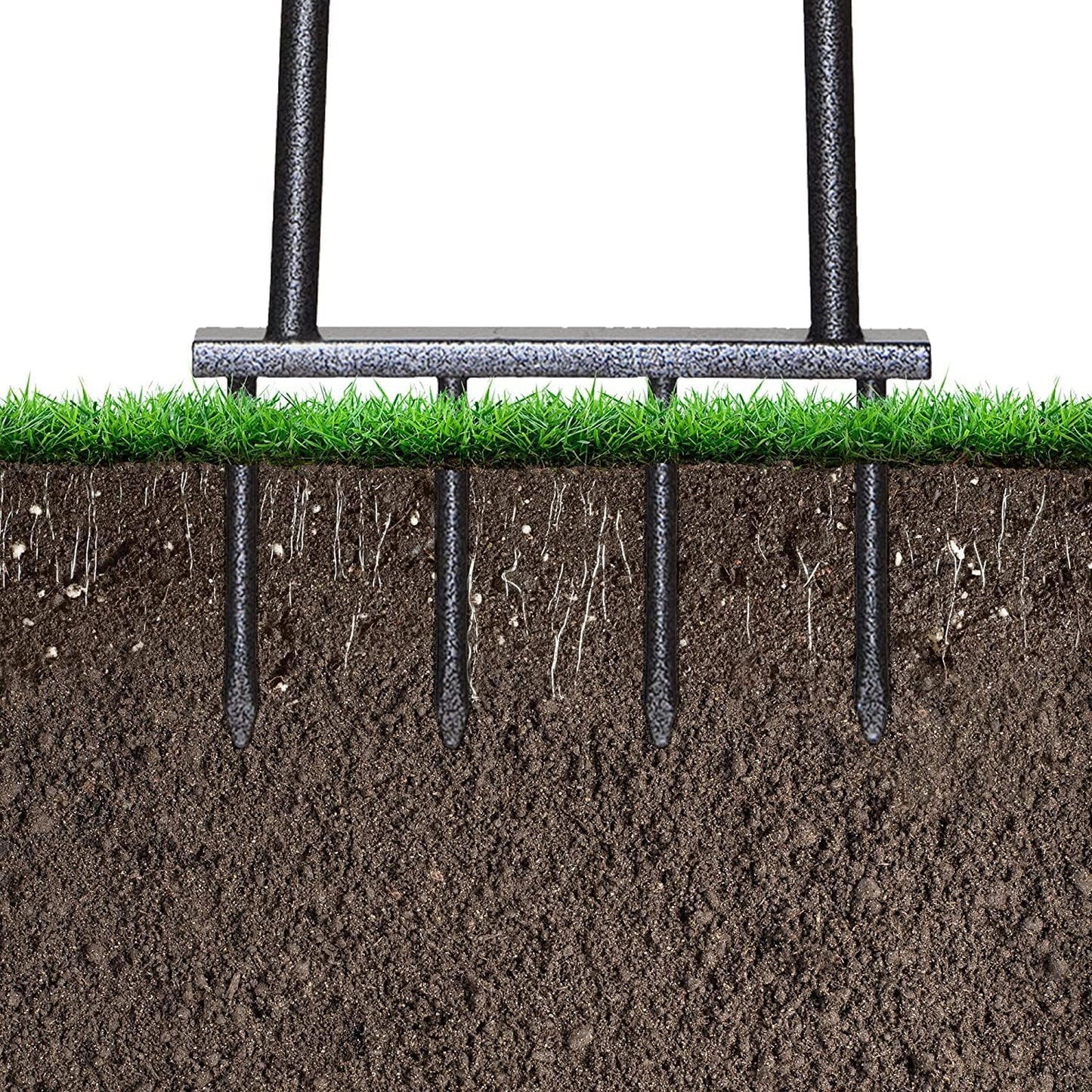 Yard Butler Aerators - Durable for Easy Lawn Care & Healthy Growth - Prevent Lawn Damage by Breaking Up Compaction - Ergonomic Gardening Tool, Spike Aerator