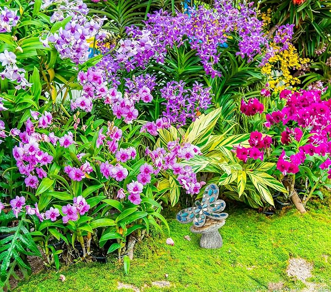 bocola Resin Dragonfly Cemetery Decoration for Grave-Memorial Gravesite Stake - Metal Ground Stake for Cemetery Decor, Grave Marker