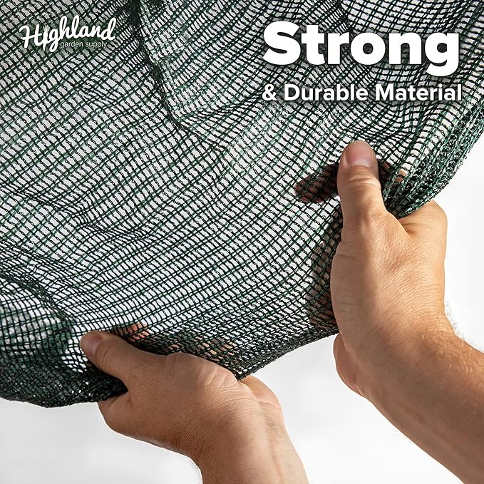 Garden Tunnel Shade Net Cover Greenhouse Protection from Sun Heat Gardening Green House Sun Shades Cloche Hoops Plant Covers Hoop House Outside Heavy Duty Garden Row Cold Green Houses Kit