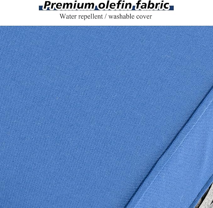 HOOOWOOO 13 Piece Modular Patio Outdoor Sectional Furniture Set with Gas Propane Fire Pit Table,Wicker Conversation Sofa Set,Out Door Couch Set with Wide Arm Outside(Navy Blue)