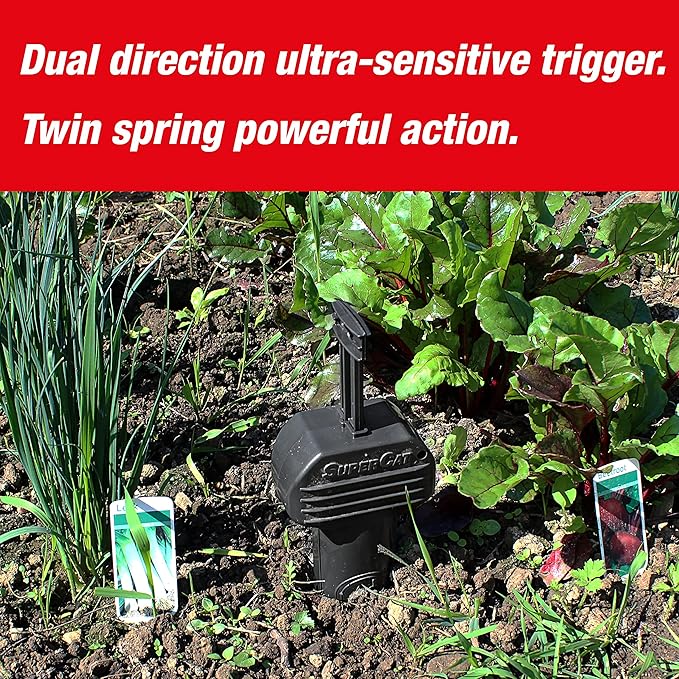 SWISSINNO Gopher & Vole Trap PRO SuperCat – Reusable Tunnel Trap with Dual-Trigger System – Easy to Set, Made in Europe – High Catch Rate - 1 Pcs