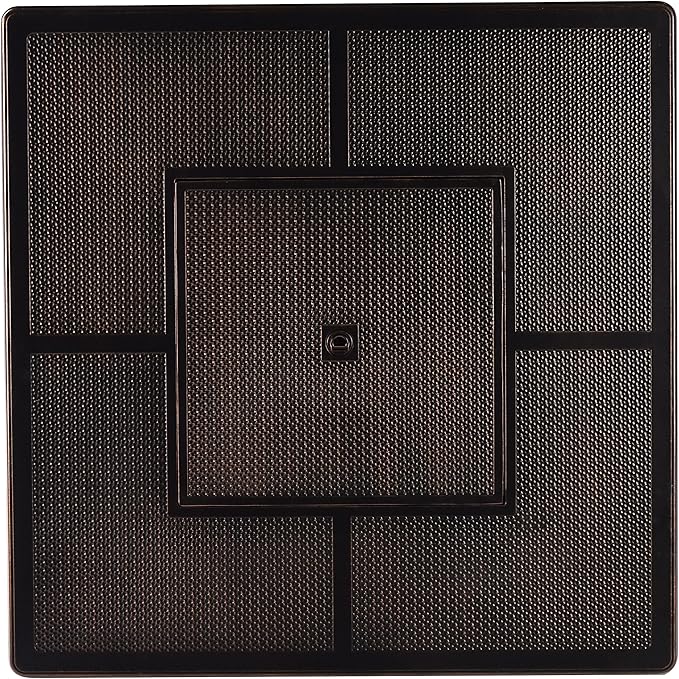 Oakland Living Black Aluminum Patio Fire Table Set with Four Club Chairs with Blue Cushions