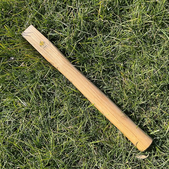 ALANX 14 inch Replacement Oak Wood Handle with one pin, Garden Hand Tool Handle