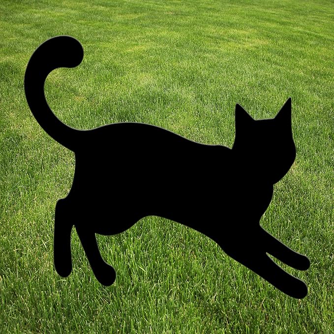 Black Cat Cats Halloween Yard Sign Home Outdoor Lawn Decoration With Stakes Scary Spooky Decor12x12 Inches (Cat 1)