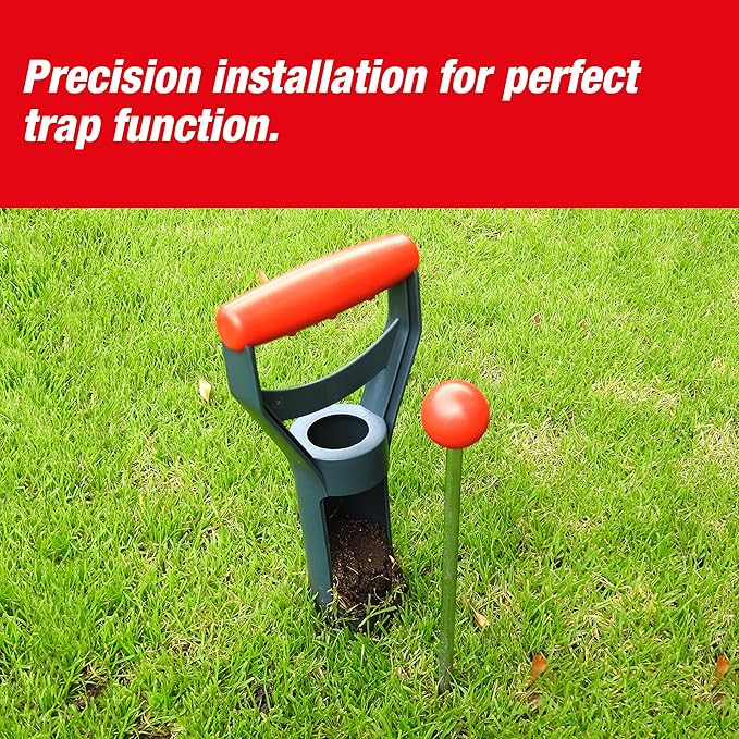 SWISSINNO Install Kit for Gopher & Mole Traps PRO SuperCat – 25cm Tunnel Probe & Serrated Cutter – Quick Setup Tool for 6cm Holes – Durable Swiss Design – 2-Piece Accessory Set