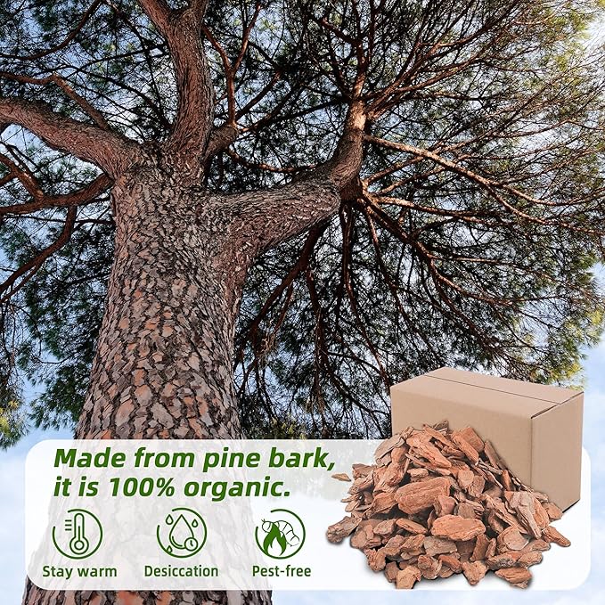 9 Quart Organic Big Size Orchid Bark for Plants, Root Development of Orchid Plants and Garden Soil Amendment