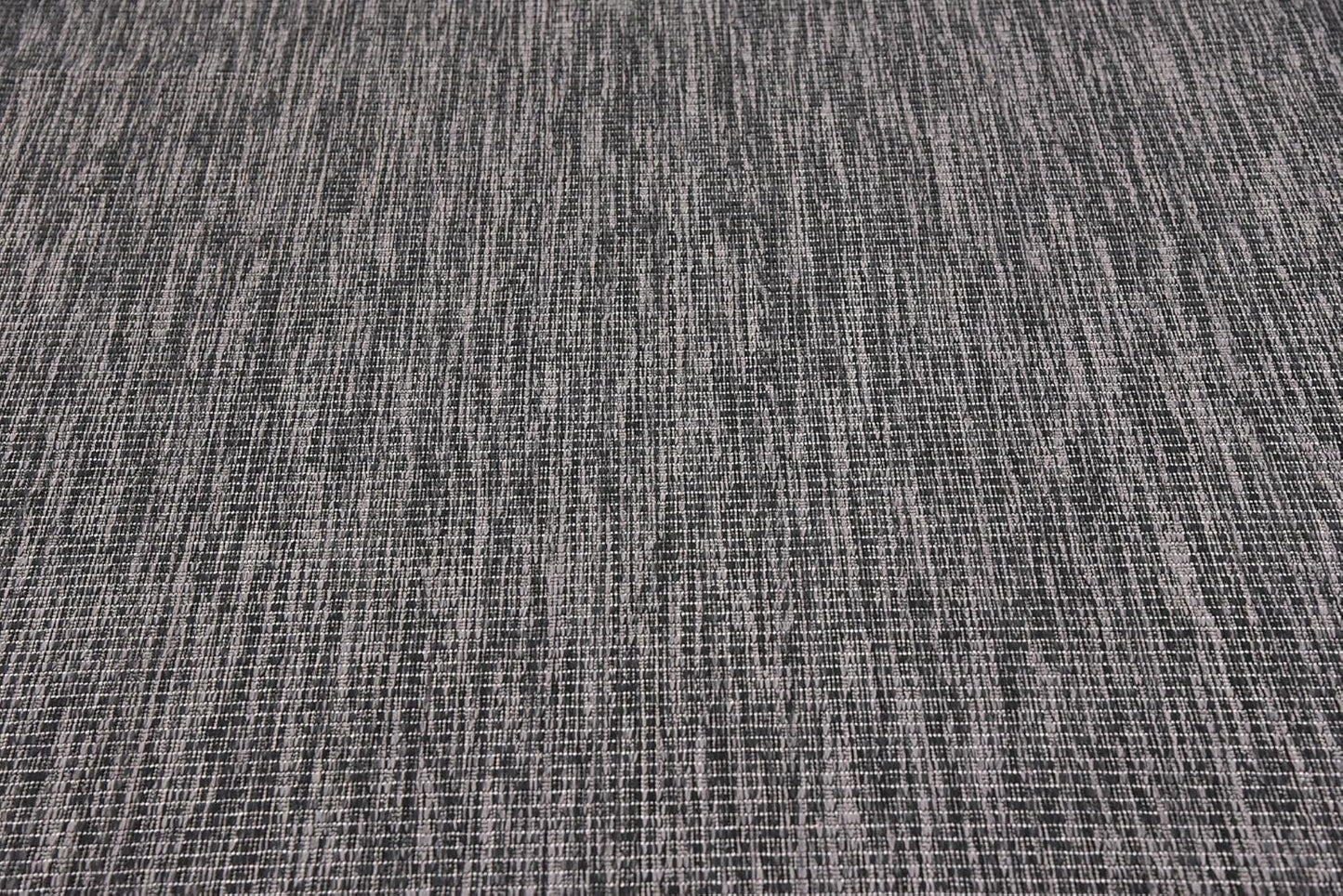 Unique Loom Collection Casual Transitional Solid Heathered Indoor/Outdoor Flatweave Area Rug (8' x 11' 4" Rectangle, Black/Ivory)