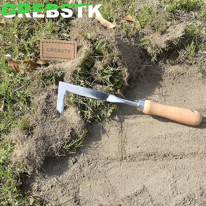 GREBSTK Crack Weeder Crevice Weeding Tool Manual Weeder Beech Handle Lawn Yard Gardening Tool