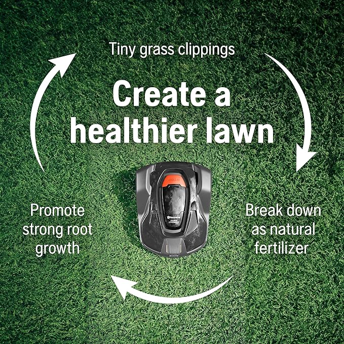 Husqvarna 970471745 Automower 415X Robotic Lawn Mower with GPS Assisted Navigation, Automatic Lawn Mower with Self Installation for Small to Medium Yards (0.4 Acre)